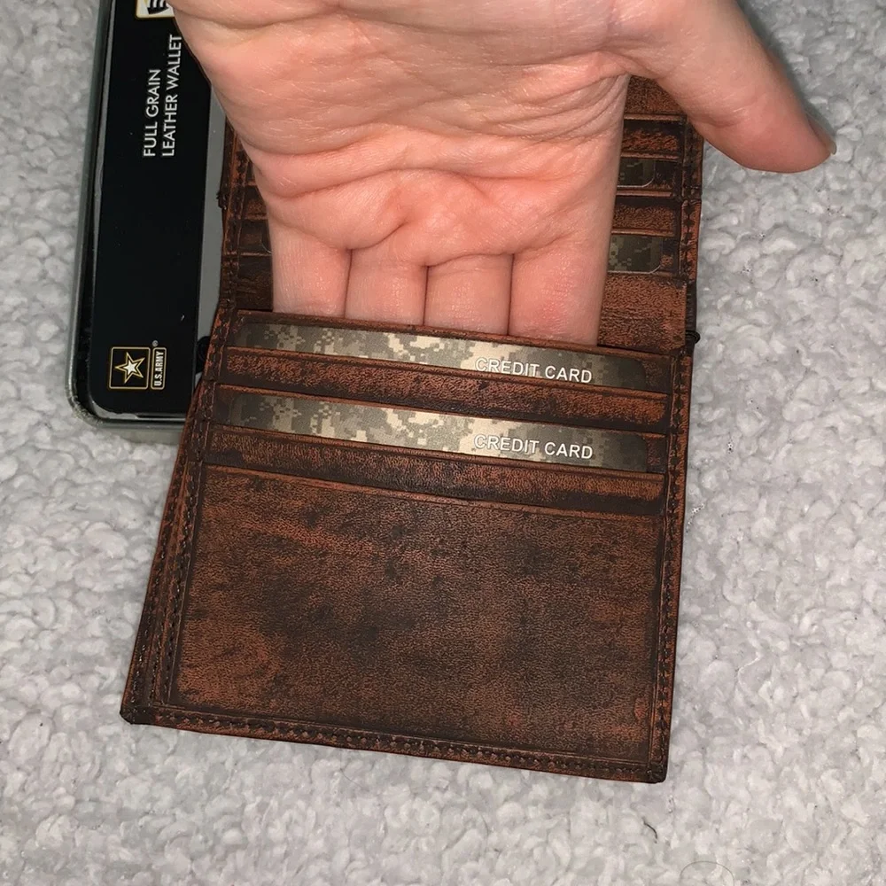 US Army Genuine Calf Leather Wallet